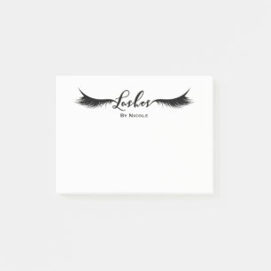 Wimpern Schwarze Wimpern Moderne Glamour Individue Post-it Klebezettel