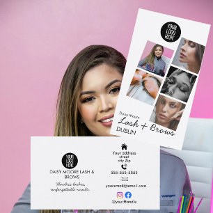 Wimpern-Technik Wimpern Augenbrauen Foto-Portfolio Visitenkarte