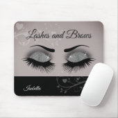 Wimpern und Brocken - Smokey grau Mousepad (Mit Mouse)