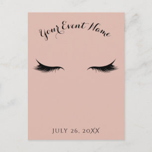 Wimpern Wimpern Schönheitssalon Spa Make-up Event Einladungspostkarte