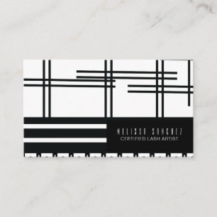 Wimpernkünstler Extensions Make-up-Artist Abstract Visitenkarte