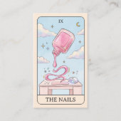 Wimpernkünstler Pastel Tarot QR Code Visitenkarte (Vorderseite)