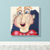 Wimpernschlag-Leinwand Leinwanddruck (Insitu (Holzboden))