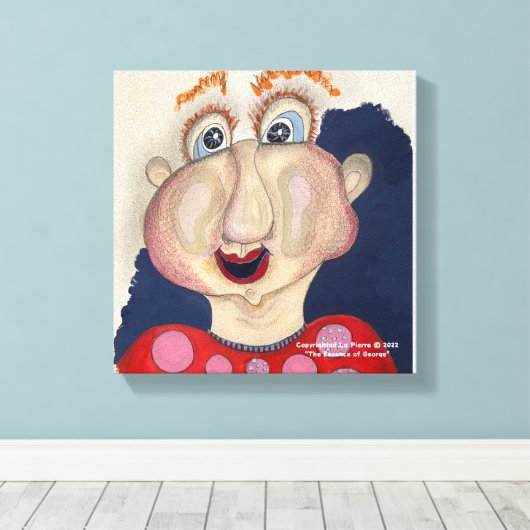 Wimpernschlag-Leinwand Leinwanddruck (Insitu (Holzboden))