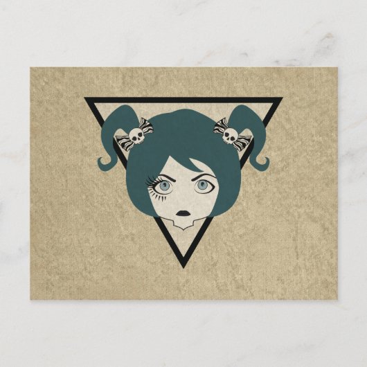 Wimpernschwindlerin Postkarte (Vorderseite)