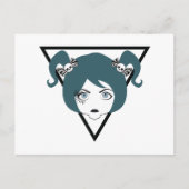 Wimpernschwindlerin Postkarte (Vorderseite)