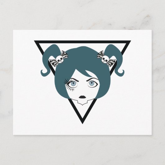 Wimpernschwindlerin Postkarte (Vorderseite)