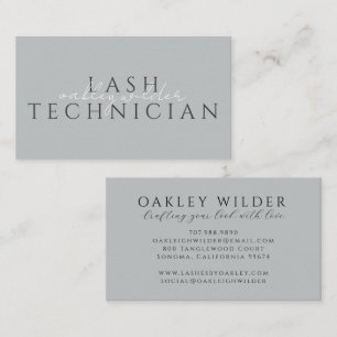 Wimperntechnikerin Gray Visitenkarte