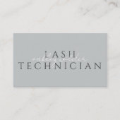 Wimperntechnikerin Gray Visitenkarte (Vorderseite)