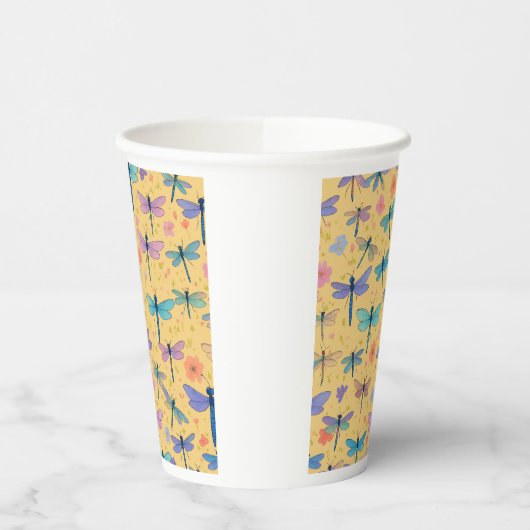 Wimperntusche Dragonfly Garden Paper Cup Pappbecher (Links)
