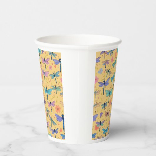 Wimperntusche Dragonfly Garden Paper Cup Pappbecher (Rechts)