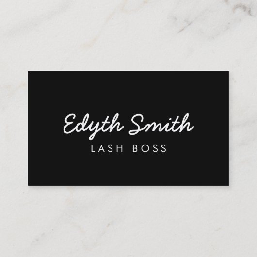 Wimperntuschen-oder Wimper-Visitenkarte - Farben Visitenkarte (Rückseite)