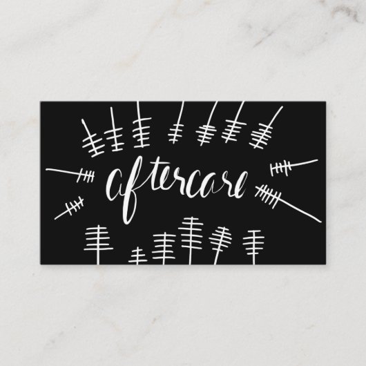 Wimperntuschen-Stab Fürsorge-Peitschenkarte Visitenkarte (Vorderseite)