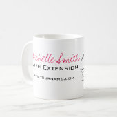 Wimpernverlängerung Augen-Skizze-Mascara Kaffeetasse (Vorderseite Links)