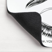 Wimpernverlängerung Augen-Skizze-Mascara Mousepad (Ecke)