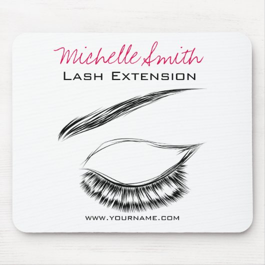 Wimpernverlängerung Augen-Skizze-Mascara Mousepad (Vorne)