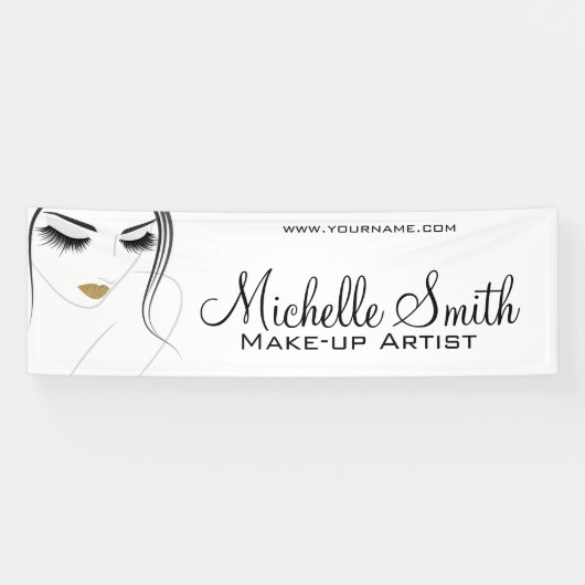 Wimpernverlängerung Face long lashes Banner (Horizontal)