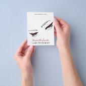 Wimpernverlängerung mit langem Wimpern-Eyeliner Flyer (Gruppe)