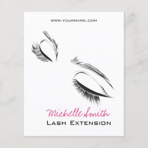 Wimpernverlängerung mit langen Wimpern Flyer