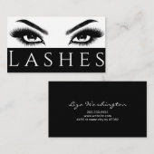Wimpernverlängerungen Augenbrauen & Wimpern Salon Visitenkarte (Vorne/Hinten)