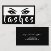 Wimpernverlängerungen Augenbrauen & Wimpern Salon Visitenkarte (Vorne/Hinten)