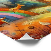 Wimsical Pony Poster (Ecke)