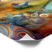 Wimsical Pony Poster (Ecke)