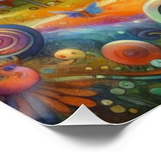 Wimsical World of a Kinder Dream Poster (Ecke)