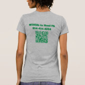 WIN Damen Logo T-Shirt mit QR-Code (Rückseite)