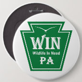 WIN Freiwilligen-Button Button (Vorne & Hinten)