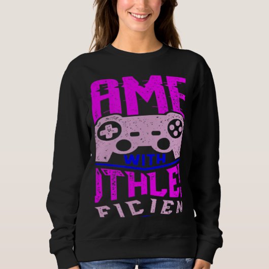 WIN GAMES WITH RUTHLESS EFFICIENCY  Gaming Sweatshirt (Vorderseite)