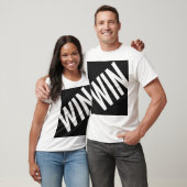 WIN Heavy Diagonal Typography T-Shirt | Bold Hustl (Unisex)