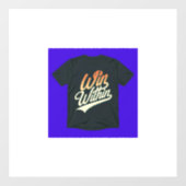 "Win In." Fensteraufkleber (Blatt)