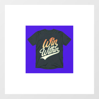 "Win In." Fensteraufkleber