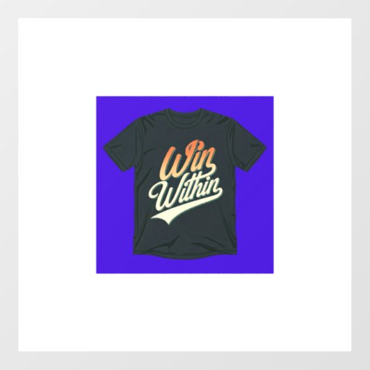 "Win In." Fensteraufkleber (Blatt)