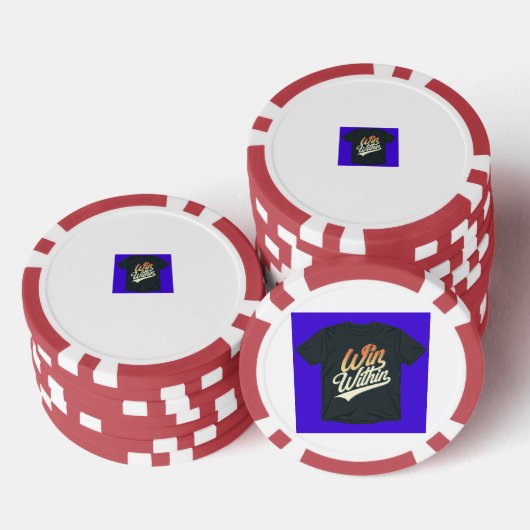 "Win In." Pokerchips (Stapel)
