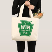 WIN Logo Jumbo-Tasche Jumbo Stoffbeutel (Vorderseite (Produkt))