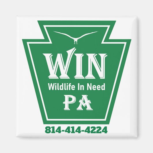 WIN LOGO Kühlschrankmagnet (Vorne)
