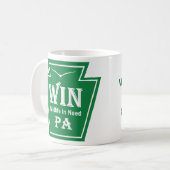 WIN Logo-Tasse Kaffeetasse (Vorderseite Links)