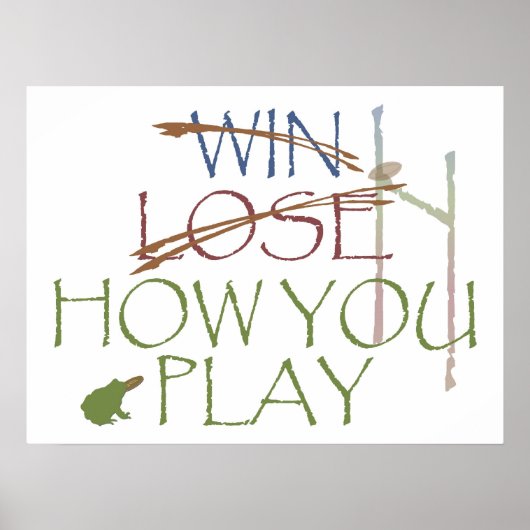 Win-Lose-How Sie spielen Poster (Vorne)