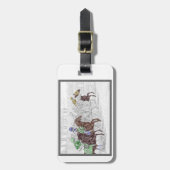 Win Place Show Race Pferde Gepäckanhänger (Vorderseite vertikal)