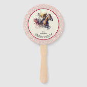 Win Place Show Racehorse Derby Red Fächer (Rückseite)