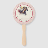 Win Place Show Racehorse Derby Red Fächer (Vorderseite)