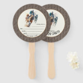 Win Place Show Racehorses Derby Party Brown Fächer (Vorne und Hinten)