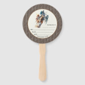 Win Place Show Racehorses Derby Party Brown Fächer (Vorderseite)