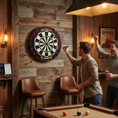 Win the Day Be Legendary Motivational Burgundy Dartscheibe