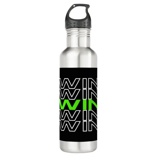 WIN WIN EDELSTAHLFLASCHE (Vorderseite)