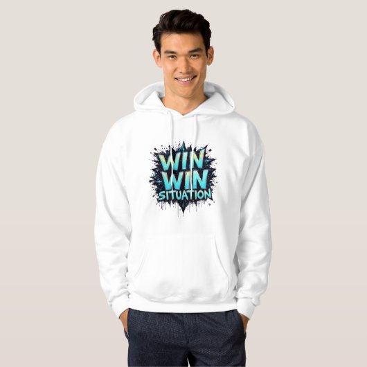 Win-Win Men Basic Hooded Sweatshirt (Vorne ganz)