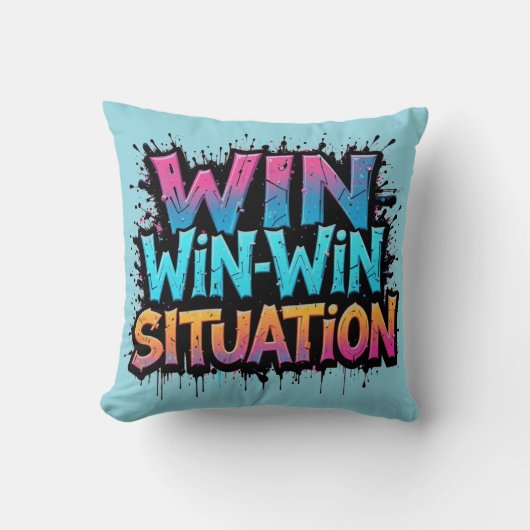 WIN-WIN-Situation Kissen (Vorderseite)
