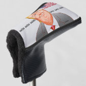win win win。笑顔が素敵な”ドナルドトランプ” golf headcover (3/4 Vorderseite)